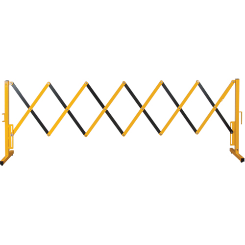 Expandable Barrier, 37" H x 11' L, Black/Yellow Stor-it Systems