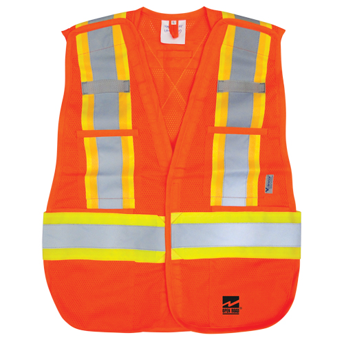 Veste d&eacute;tachable Open Road, Orange haute visibilit&eacute;, Polyester Stor-it Systems