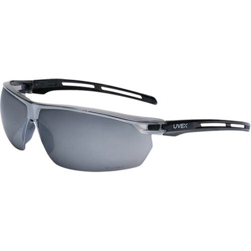 Lunettes de s&eacute;curit&eacute; &eacute;tanches Uvex Tirade, Lentille Argent/Miroir, Antibu&eacute;e, ANSI Z87+/R&eacute;pond ou surpasse la norme CSA Z94.3 Stor-it Systems