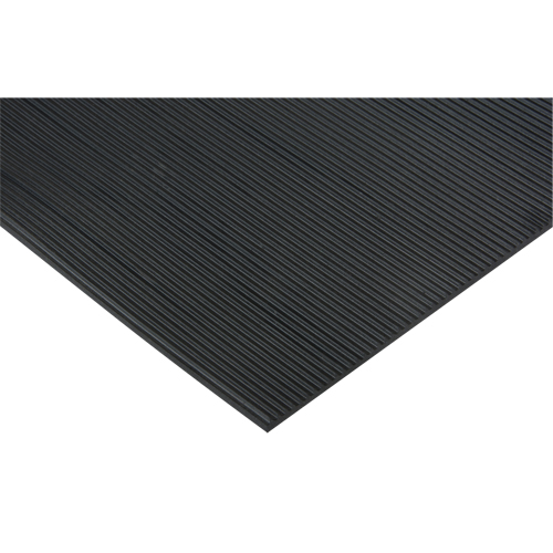 Tapis &agrave; canal &eacute;troit, Couloir, 3' x 12'6" x 1/8", Noir Stor-it Systems