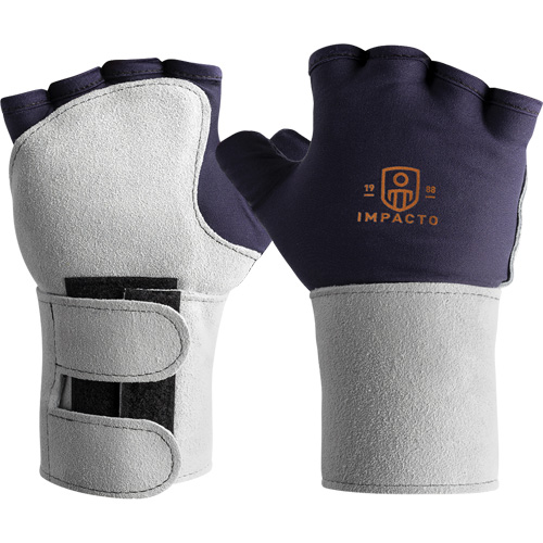 Anti-Impact Glove With Wrist Support, Medium, Synthetic Palm, Slip-On Cuff Stor-it Systems