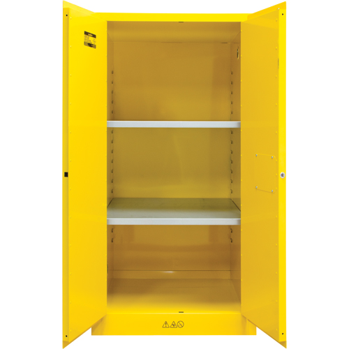 Flammable Storage Cabinet, 60 gal., 2 Door, 34" W x 65" H x 34" D Stor-it Systems