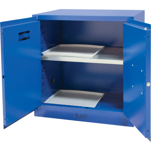 Corrosive Liquids Cabinet, 22 gal., 35" x 35" x 22" Stor-it Systems