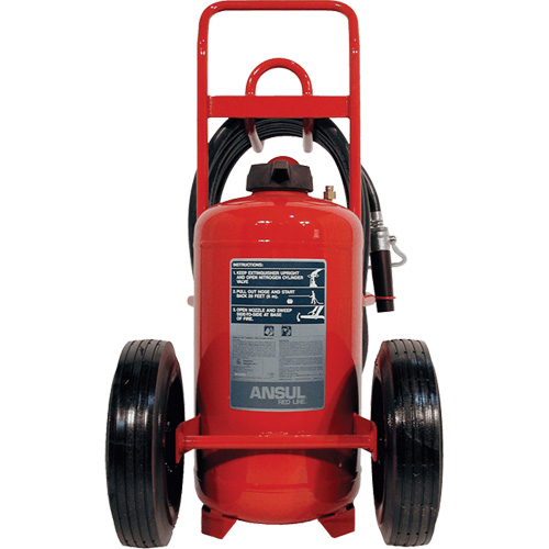 Extincteurs Red Line sur roues, BC, Capacit&eacute; 125 lb Stor-it Systems