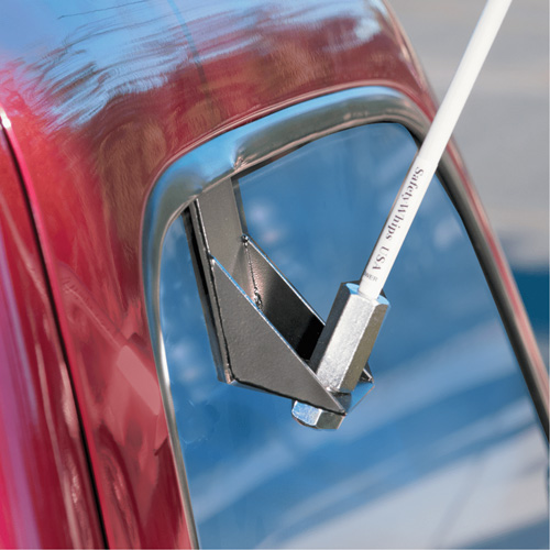 Tiges de s&eacute;curit&eacute; pour travaux l&eacute;gers Safety Whip, Fixation Fen&ecirc;tre, Hauteur 5', Orange Stor-it Systems