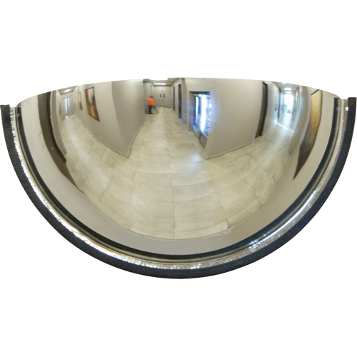 Miroir en d&ocirc;me 180°, Demi-d&ocirc;me, Dessus ferm&eacute;, Diam&egrave;tre 18" Stor-it Systems