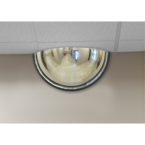 Miroir en d&ocirc;me 180°, Demi-d&ocirc;me, Dessus ferm&eacute;, Diam&egrave;tre 18" Stor-it Systems