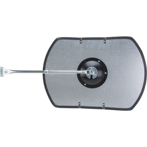 Roundtangular Convex Mirror with Telescopic Arm, 12" H x 18" W, Indoor/Outdoor Stor-it Systems