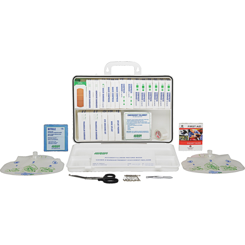 Trousse de premiers soins sp&eacute;cialis&eacute;e, Dispositif m&eacute;dical Classe 1, Boîte en plastique Stor-it Systems