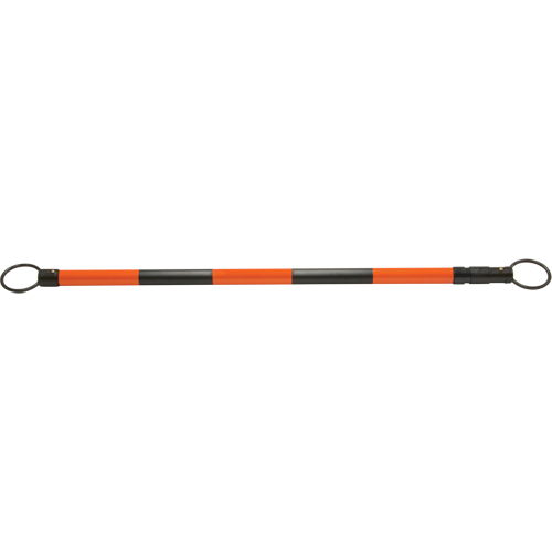 Retractable Cone Bar, 7' 5" Extended Length, Black/Orange Stor-it Systems