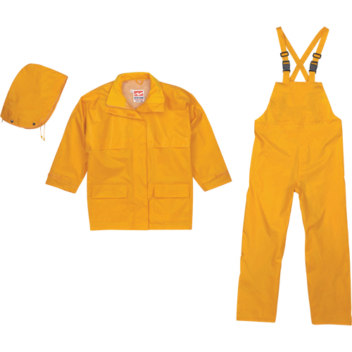 Open Road&reg; 150D Rip-Stop 3-Piece Rain Suit, Polyester, X-Large, Yellow Stor-it Systems