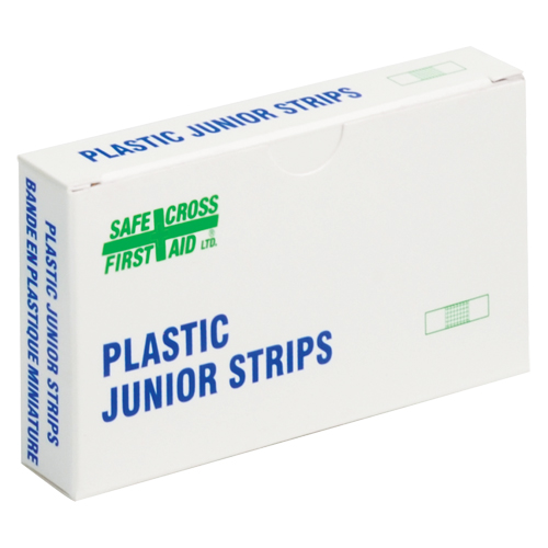 Bandages en bandes Juniors, Rectangulaire/carr&eacute;e, 1-1/2", Plastique, Non st&eacute;rile Stor-it Systems
