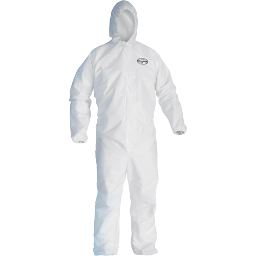 Kleenguard A45 Liquid/Particle Surface Prep & Paint Coveralls, Small, White, Microporous Stor-it Systems