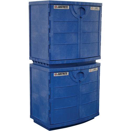 Polyethylene Corrosive/Acid Cabinet, 24 gal., 36" x 35" x 25" Stor-it Systems