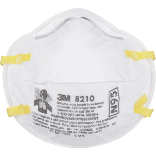 Respirateurs contre les particules 8210, N95, Certifi&eacute; NIOSH Stor-it Systems