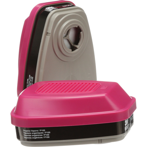 Cartouches pour respirateur s&eacute;rie 6000, Cartouche gaz/vapeur, Vapeurs organiques/P100 Stor-it Systems