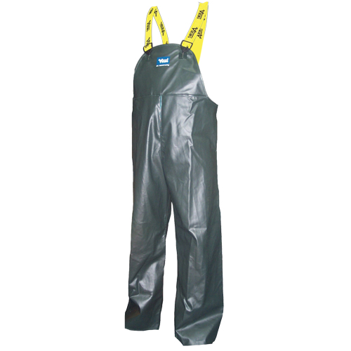 Journeyman&reg; Bib Pants, 4X-Large, Polyester/PVC, Green Stor-it Systems