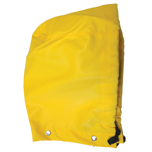 Journeyman&reg; Hood, One Size, Yellow, Polyester/PVC Stor-it Systems