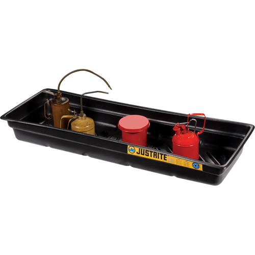 EcoPolyBlend Spill Tray, 46" L x 16" W x 5.5" H, 12 gal. Spill Capacity Stor-it Systems