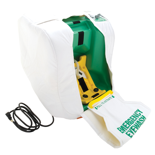 Heated Portable Eyewash Station, Gravity-Fed, 16 gal. Capacity, Meets ANSI Z358.1 Stor-it Systems