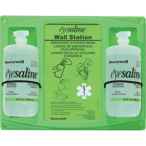 Saline Eyewash Wall Station, Double Stor-it Systems