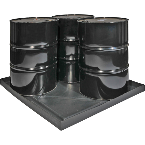 Coquilles de d&eacute;versements Econo Spill Shells , 51" lo x 47" la x 5" h, Cap. de d&eacute;versement 36 gal. US Stor-it Systems
