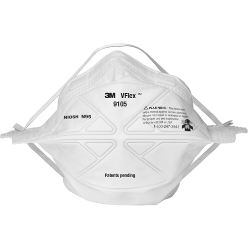 9105S VFlex Particulate Respirators, N95, NIOSH Certified, Small Stor-it Systems