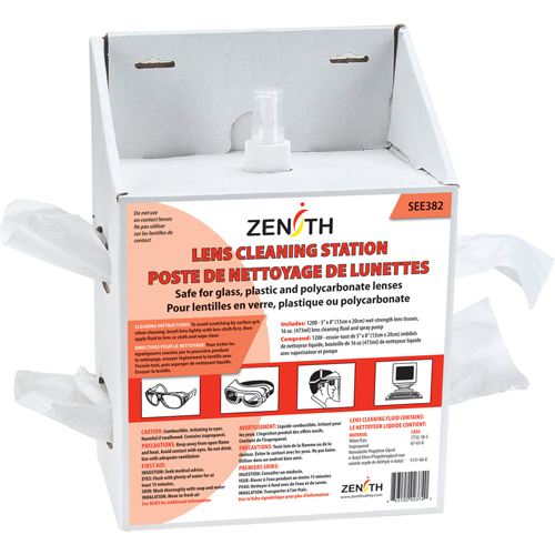 Poste de nettoyage jetables pour lentilles, Carton, 8" lo x 5" p x 12-1/2" h Stor-it Systems