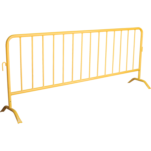 Portable Barrier, Interlocking, 102" L x 40" H, Yellow Stor-it Systems