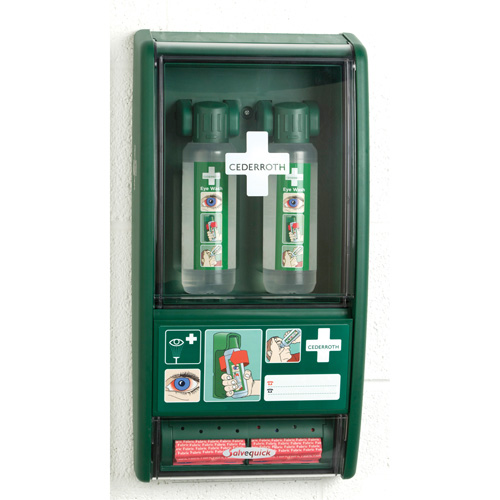 Douche oculaire Cederroth/Trousse de premiers soins Salvequick, Dispositif m&eacute;dical Classe 1, Station Stor-it Systems