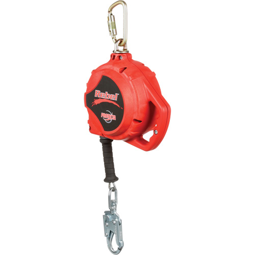 Cordage de s&eacute;curit&eacute; autor&eacute;tractable Rebel, 33', Acier galvanis&eacute;, Pivotant Stor-it Systems