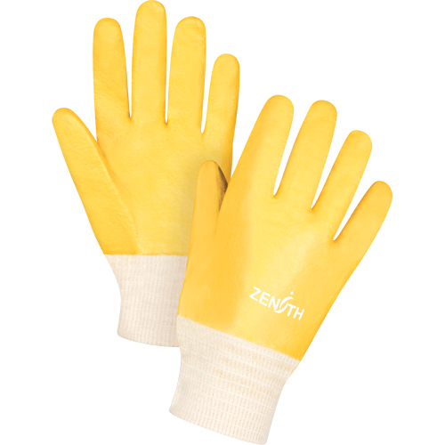 Gants &agrave; fini rugueux et r&eacute;sistants aux produits chimiques, Taille 9, 10" lo, PVC, Doublure en Interlock, 47-mil Stor-it Systems