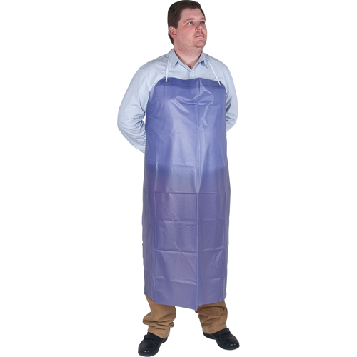 Lightweight Apron, Vinyl, 45" L x 36" W, Blue Stor-it Systems