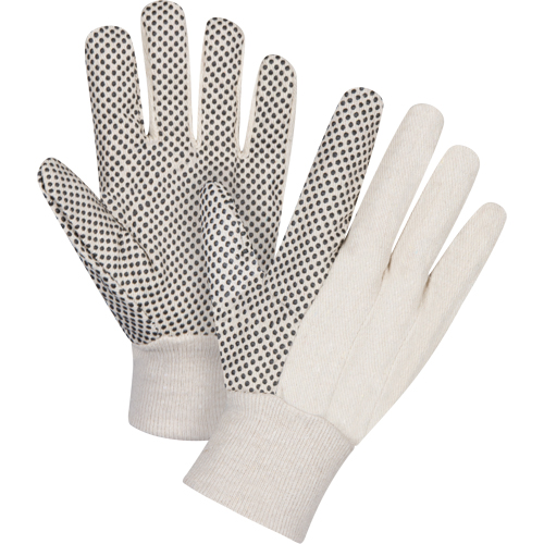 Gants en toile de coton &agrave; pois sur la paume, 8 oz, Petit Stor-it Systems
