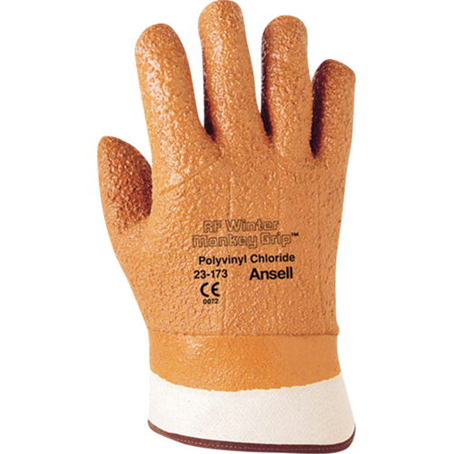Winter Monkey Grip&reg; 23-173 Glove, 10/X-Large, PVC Coating, Foam Shell Stor-it Systems