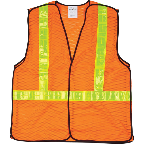 Veste de s&eacute;curit&eacute; pour la circulation d&eacute;tachable en cinq points, Orange haute visibilit&eacute;, Moyen, Polyester Stor-it Systems