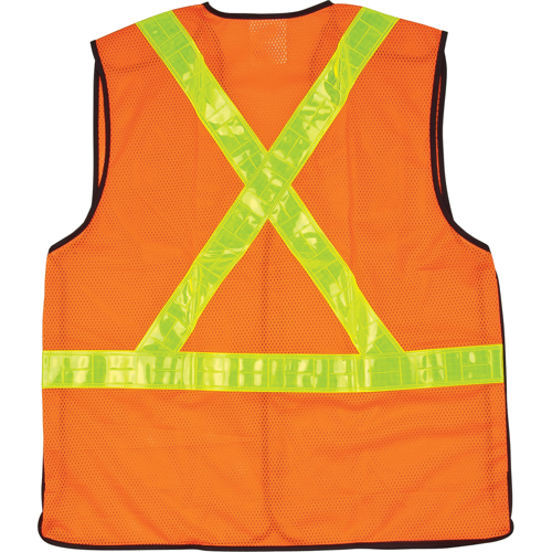 Veste de s&eacute;curit&eacute; pour la circulation d&eacute;tachable en cinq points, Orange haute visibilit&eacute;, Moyen, Polyester Stor-it Systems