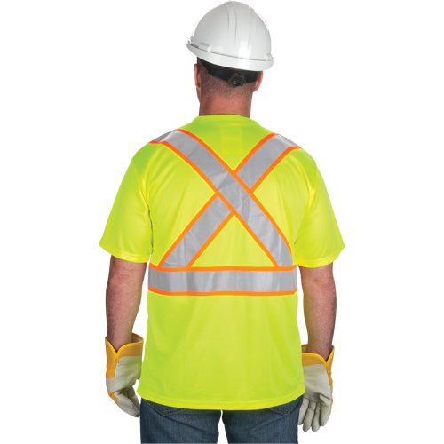 T-shirt conforme &agrave; la CSA, Polyester, Moyen, Jaune lime haute visibilit&eacute; Stor-it Systems