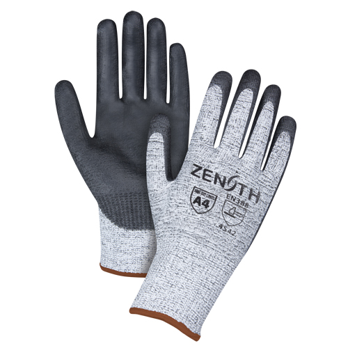 Gants &eacute;lastiques sans coutures r&eacute;sistants &agrave; la coupe, Taille Grand/9, Calibre 13, Rev&ecirc;tement Polyur&eacute;thane, Enveloppe en PEHP, ANSI/ISEA 105 niveau 4/EN 388 niveau 5 Stor-it Systems