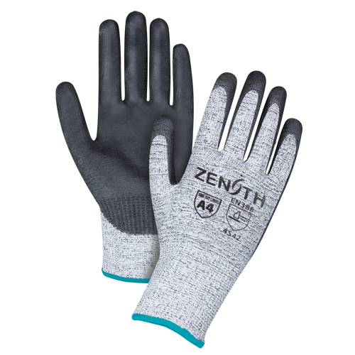 Gants &eacute;lastiques sans coutures r&eacute;sistants &agrave; la coupe, Taille T-Grand/10, Calibre 13, Rev&ecirc;tement Polyur&eacute;thane, Enveloppe en PEHP, ANSI/ISEA 105 niveau 4/EN 388 niveau 5 Stor-it Systems