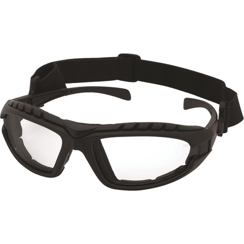Dustdevil Black Frame Safety Glasses, Clear Lens, Anti-Fog/Anti-Scratch, ANSI Z87+/Meets/Exceeds CSA Z94.3 Stor-it Systems