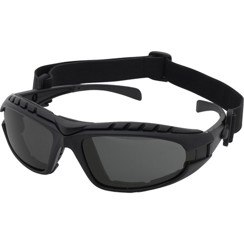 Dustdevil Black Frame Safety Glasses, Grey Lens, Anti-Fog/Anti-Scratch, ANSI Z87+/Meets/Exceeds CSA Z94.3 Stor-it Systems