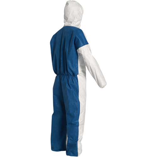 Combinaisons avec capuchon, 4T-Grand, Bleu/Blanc, Tyvek 400 D Stor-it Systems