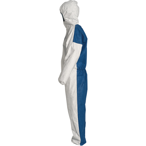 Combinaisons avec capuchon, 4T-Grand, Bleu/Blanc, Tyvek 400 D Stor-it Systems