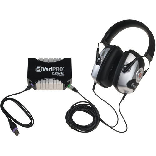 Syst&egrave;me pour tester l'ajustement des bouchons d'oreille VeriPRO de Howard Leight Stor-it Systems