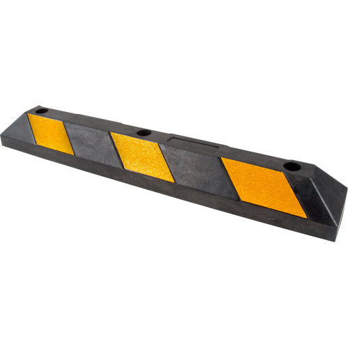 Butoir pour espace de stationnement, Caoutchouc, 3' l, Noir/Jaune Stor-it Systems