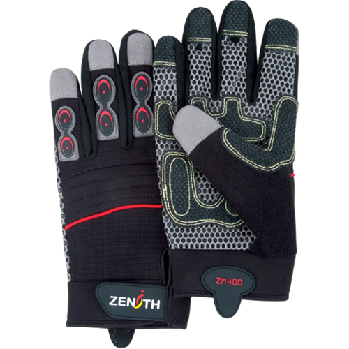 Gants pour m&eacute;canicien ZM400 de premi&egrave;re qualit&eacute;, Paume Synth&eacute;tique, Taille T-Grand Stor-it Systems