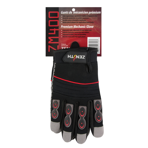 Gants pour m&eacute;canicien ZM400 de premi&egrave;re qualit&eacute;, Paume Synth&eacute;tique, Taille T-Grand Stor-it Systems