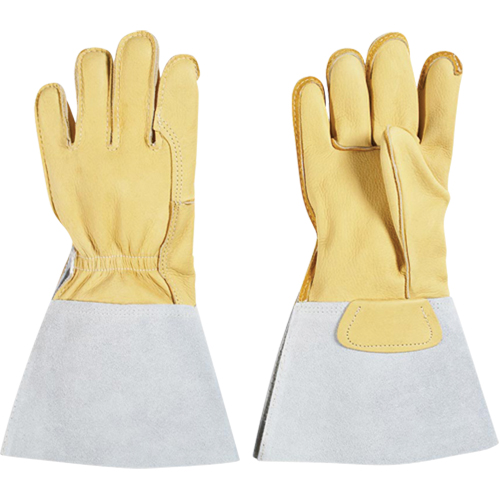 Gants pour monteur de lignes, Grand, Paume en Cuir fleur de vache, Doublure en Coton Stor-it Systems