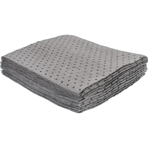 Feuilles absorbantes li&eacute;es de premi&egrave;re qualit&eacute;, Universel, 15" x 17", 8 gal. d'absorption Stor-it Systems